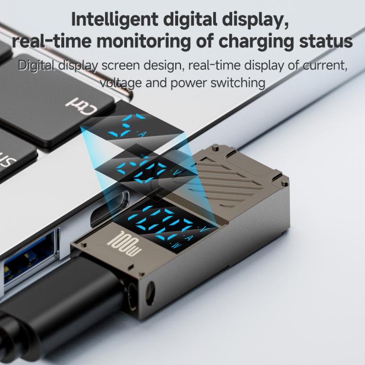 Für HP 100-W-Computer-Lade-Digitalanzeigeadapter (Typ C auf DC 4,5 x 3,0 mm)
