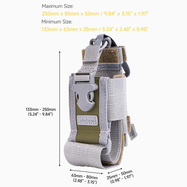 Ulefone Armor Holster Mehrzweck-Telefontasche, Gürteltasche (grau)