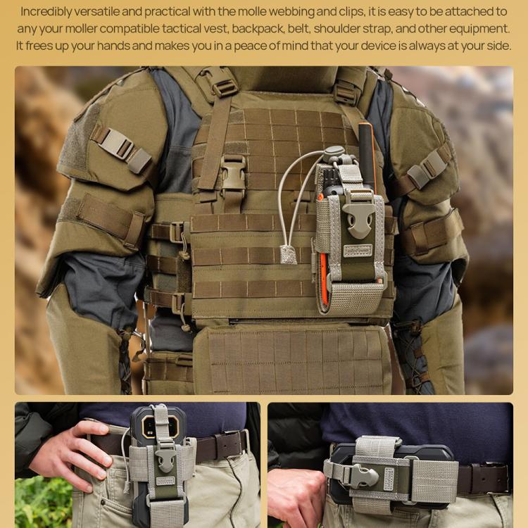 Ulefone Armor Holster Mehrzweck-Telefontasche, Gürteltasche (grau)