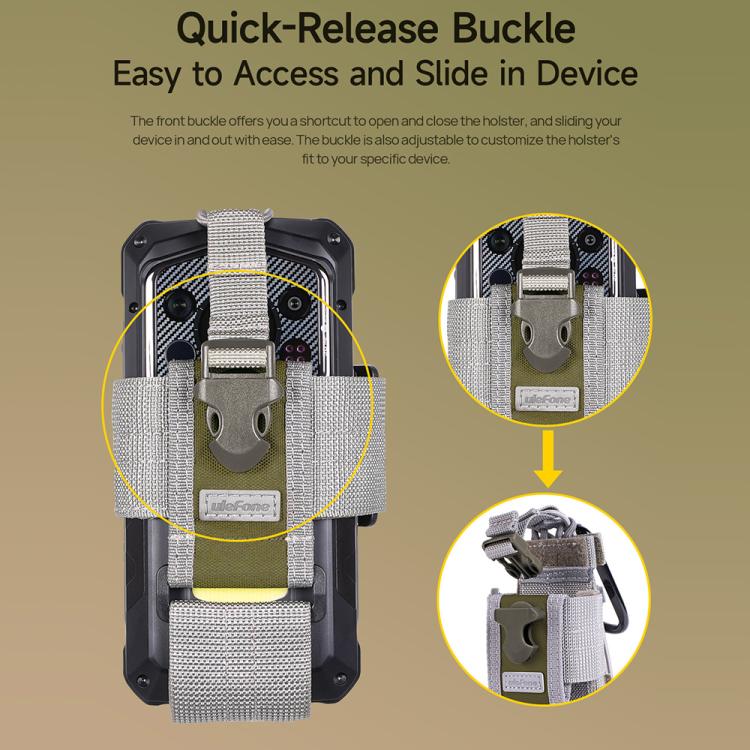 Ulefone Armor Holster Mehrzweck-Telefontasche, Gürteltasche (grau)