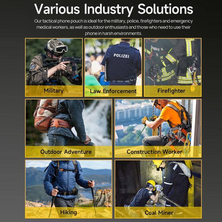 Ulefone Armor Holster Mehrzweck-Telefontasche, Gürteltasche (grau)