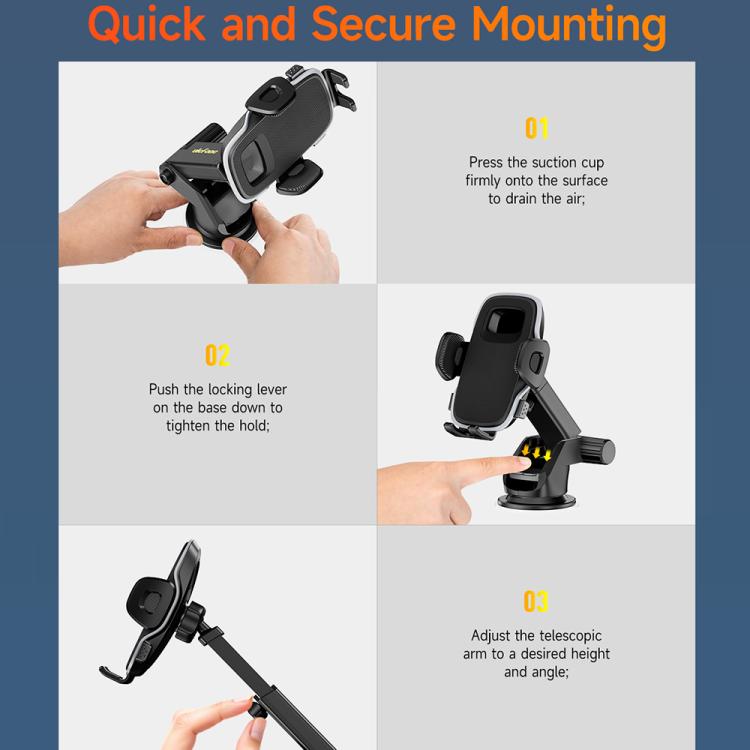 Ulefone UAN04 Armor Mount Autotelefonhalter, verbessertes Modell