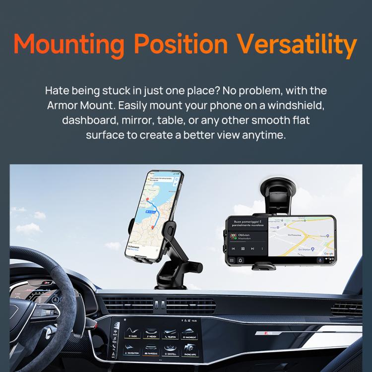 Ulefone UAN04 Armor Mount Autotelefonhalter, verbessertes Modell