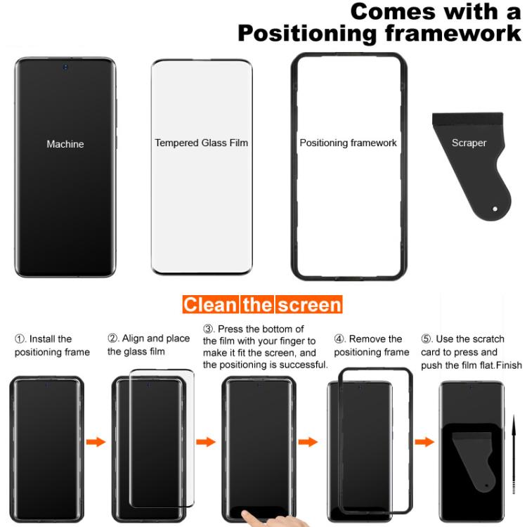 Für Honor X60 Pro / X9c 3D-gebogener gehärteter Glasfilm