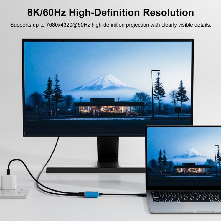 2-in-1-AR-Konverter mit vollem Funktionsumfang: USB-C auf Dual-USB-C (Schwarz/Weiß)