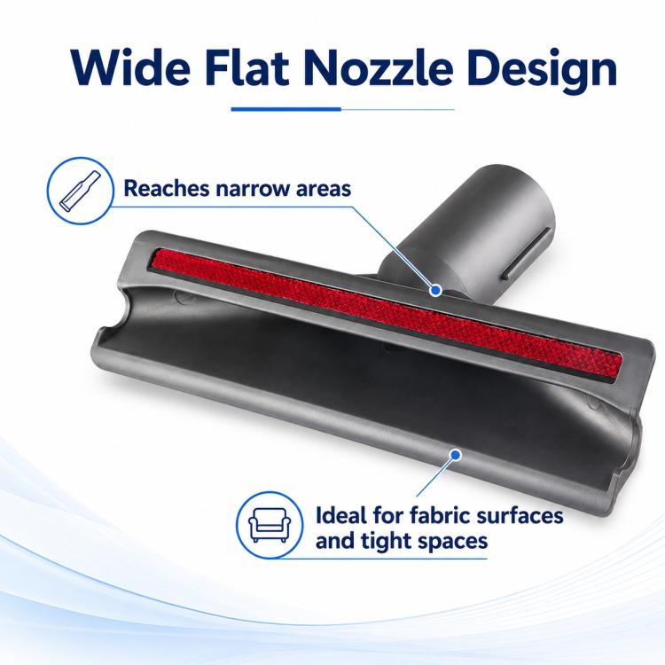 Ersatzteile für Dyson V7 / V8 / V10 / V11 Staubsauger, Wide Flat Nozzle Mattress Brush Head