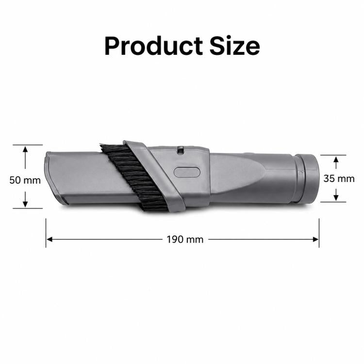 Zubehör für Dyson V6 / DC35 / DC47 / DC52 / DC63 Staubsauger, Retractable Stiff Bristle Narrow Brush Head