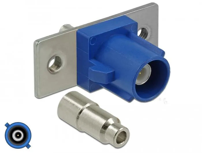 FAKRA C Stecker Federpin zum Löten 2 vorgestanzte Löcher