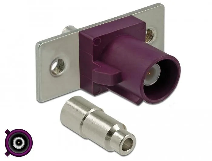 FAKRA D Stecker Federpin zum Löten 2 vorgestanzte Löcher