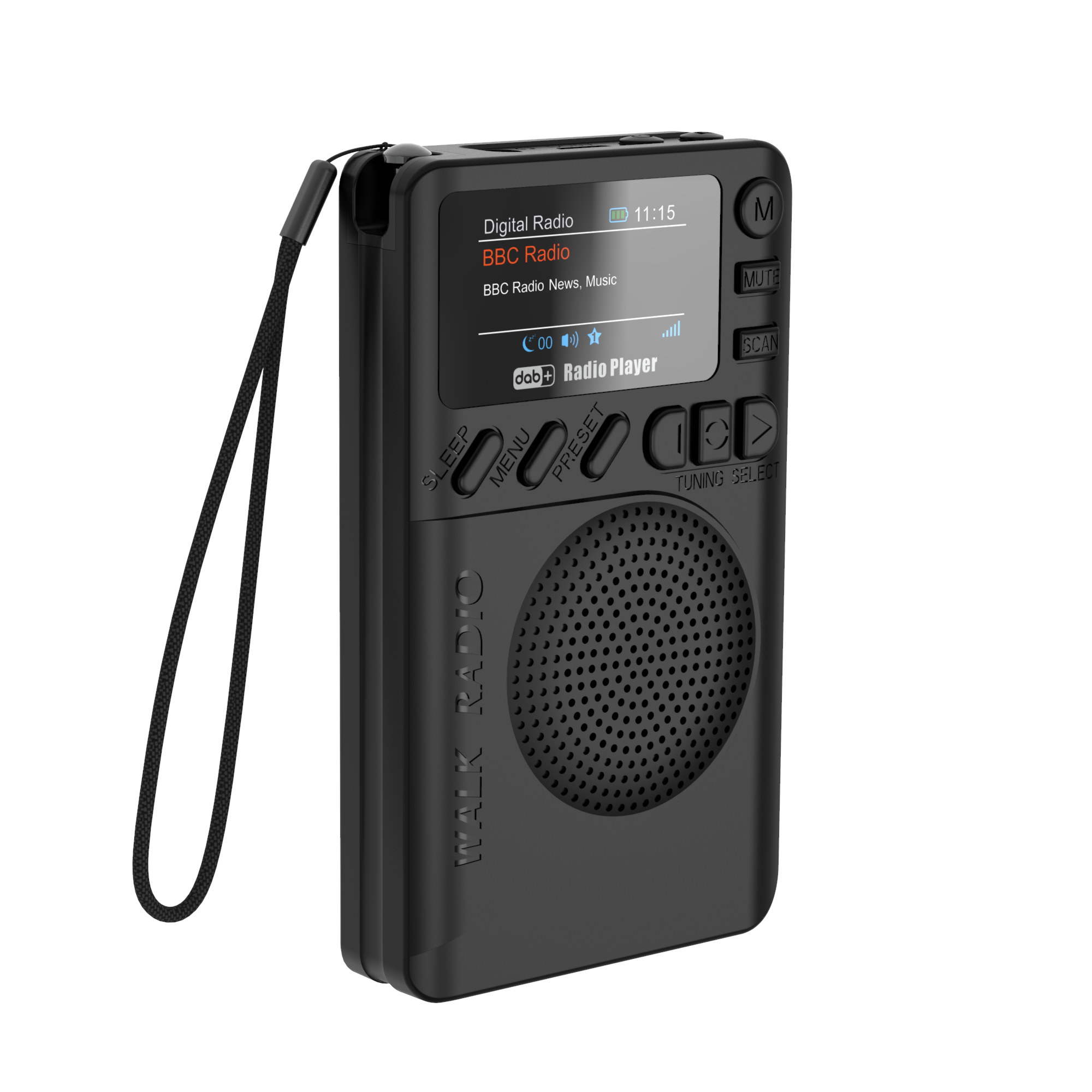 Mini DAB+ Taschenradio mit LED Display und Lautsprecher