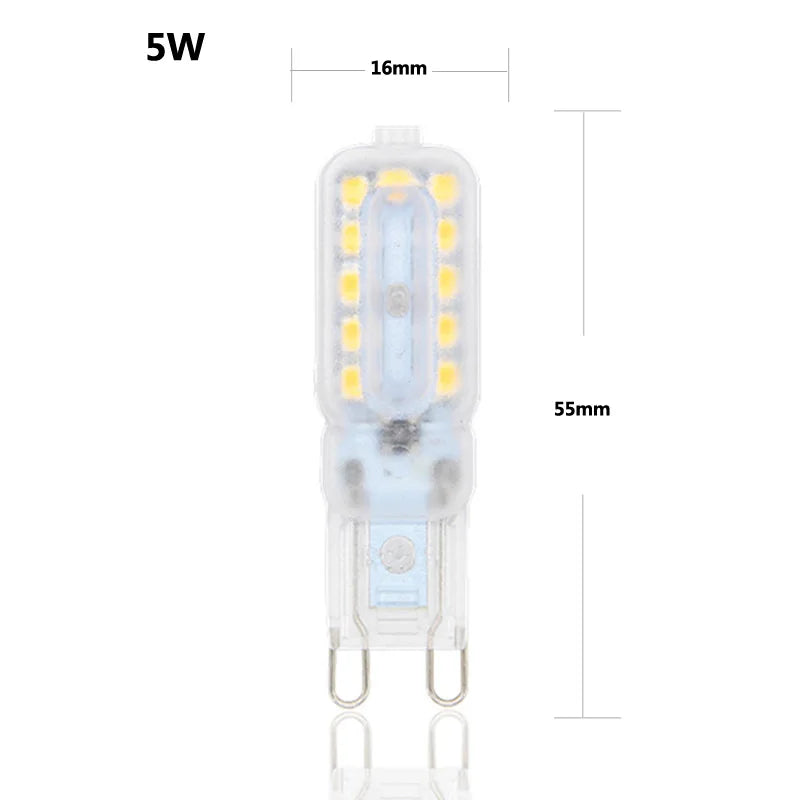 5Watt LED Birne G9 Dimmbar AC 110V/220V Kaltweisses Licht