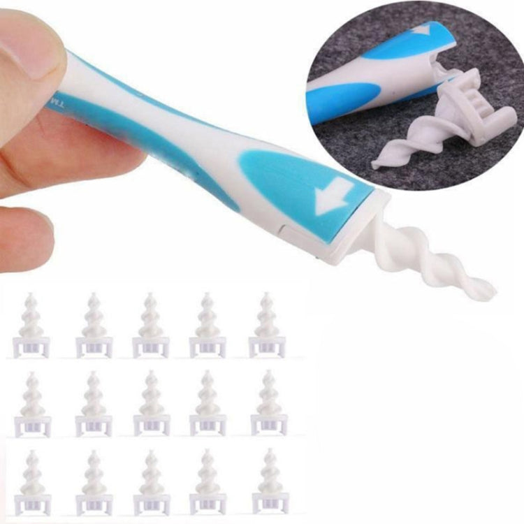 Kunststoff-Ohrreiniger Ohrwachs-Entfernungswerkzeug mit 15 Ersatzaufsätzen