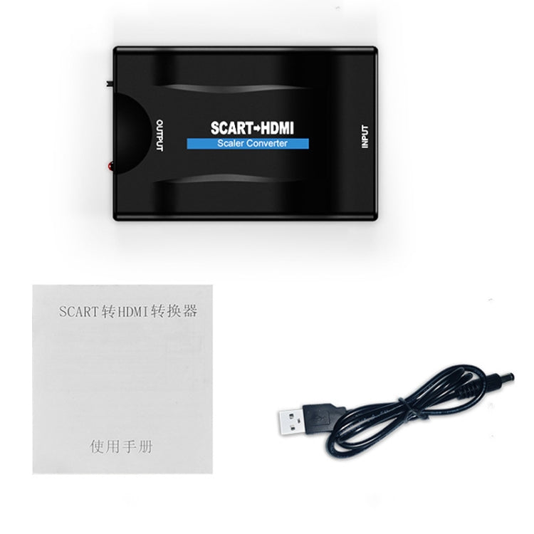 Scart zu HDMI HDTV1080P HD-Konverter (schwarz)