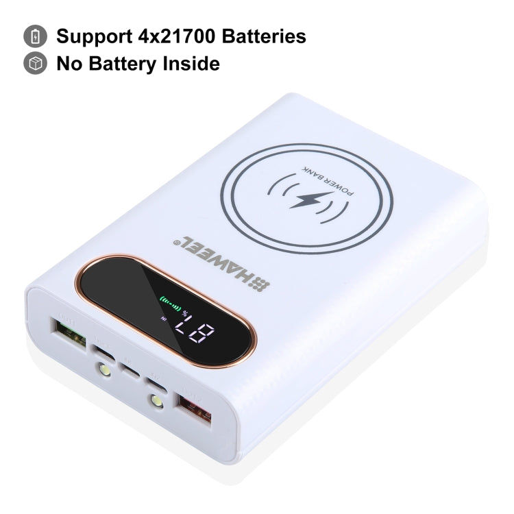 Powerbank mit Kabelloser Schnellladung 15W, auswechselbare Akkus