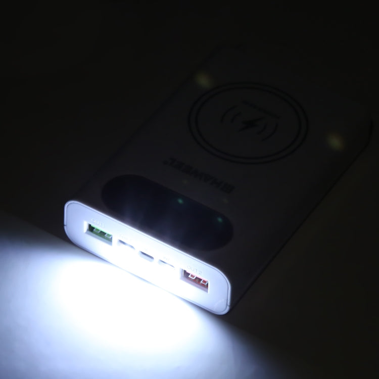 Powerbank mit Kabelloser Schnellladung 15W, auswechselbare Akkus