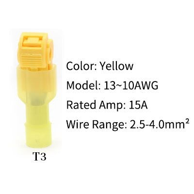 T Form Schnell Splice Elektrischer Draht Anschlüsse Crimp
