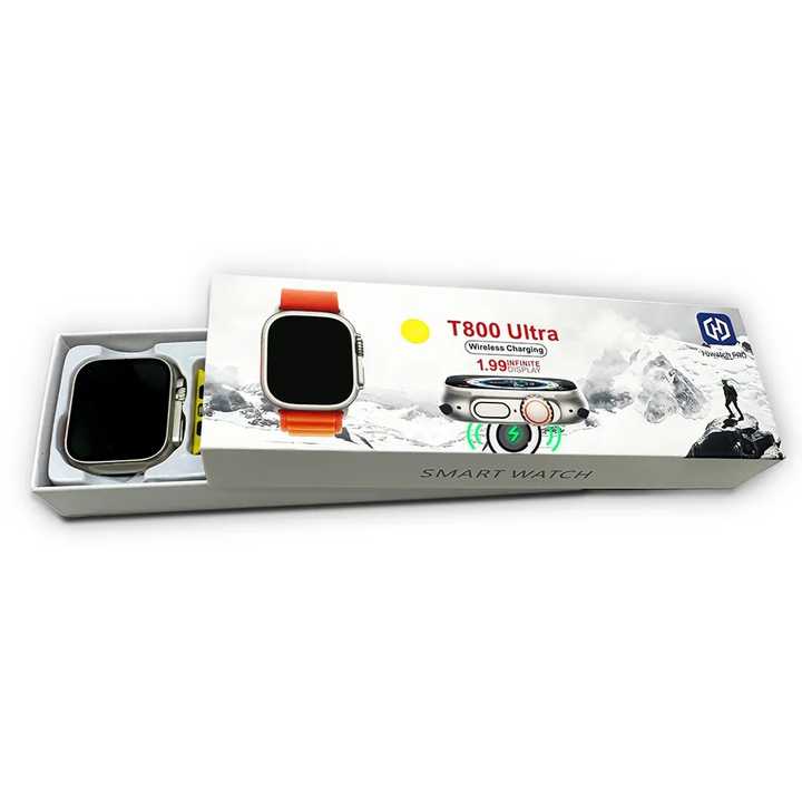 Smartwatch Ultra Smart Watch T800 Serie 7, 8, S8 45mm 2,08 Zoll Silber Modell