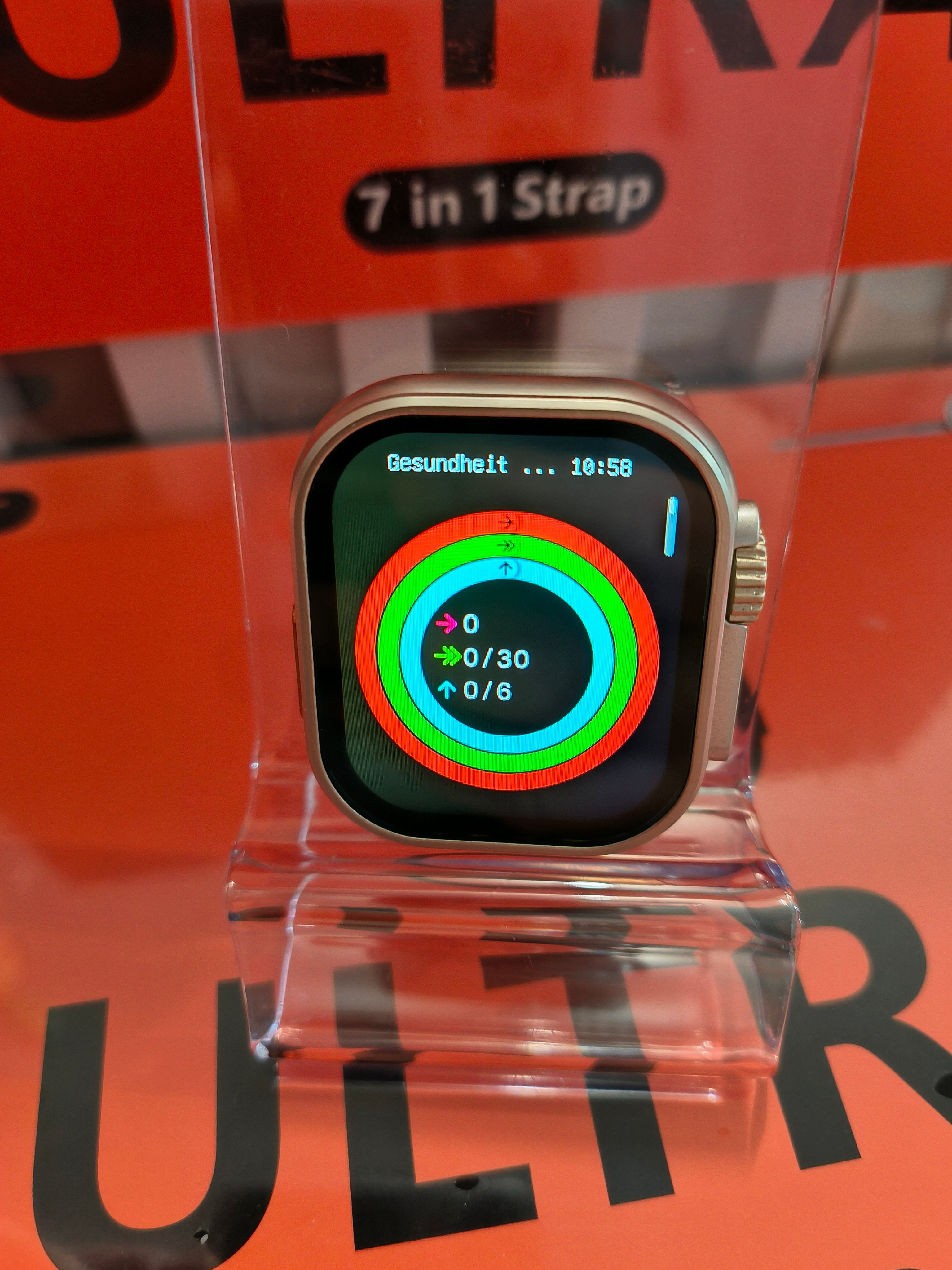 Smartwatch Ultra Geschenk Set 7 In 1 + Uhr & Wireless Ladegerät inkl. Bänder