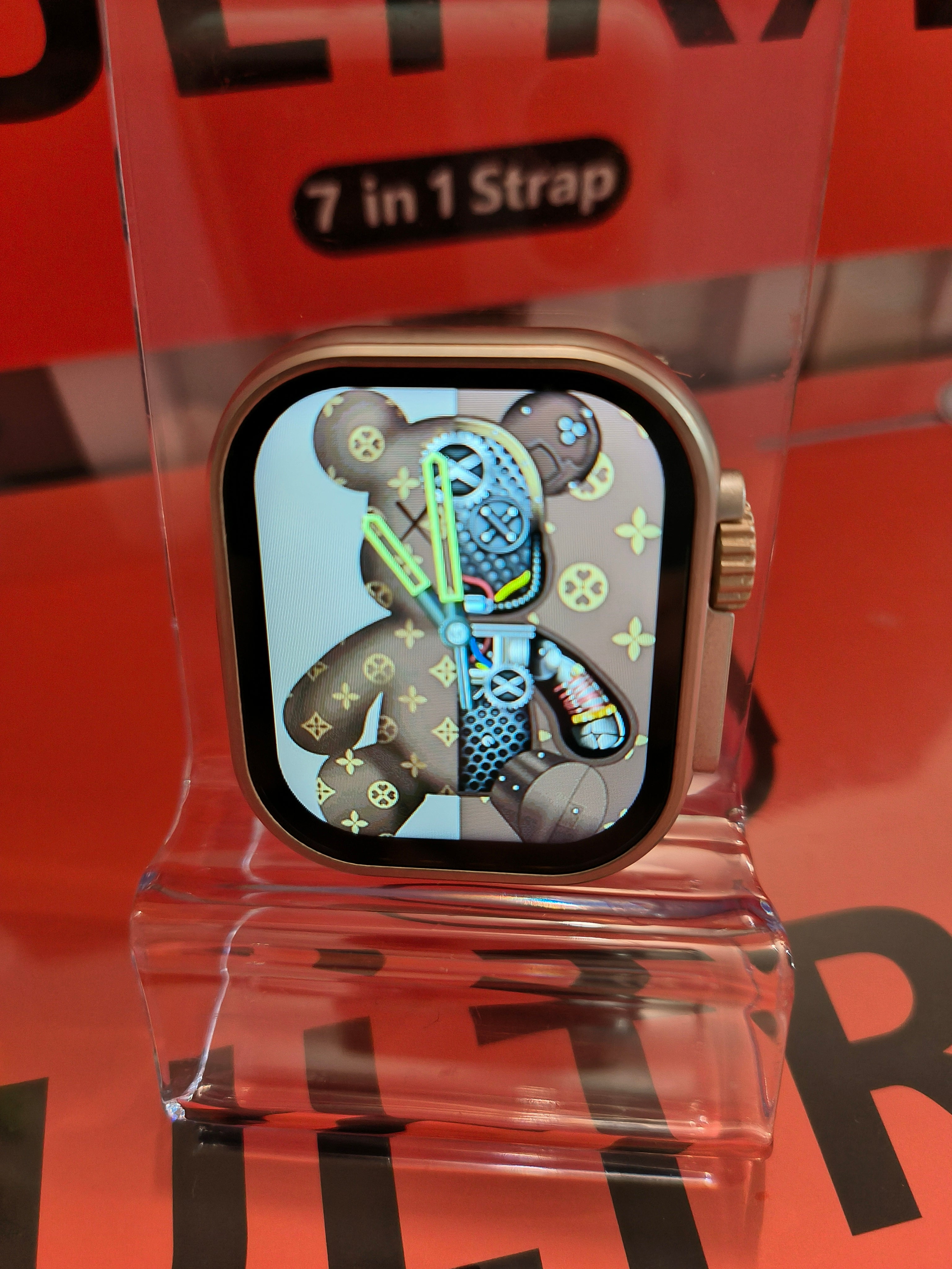 Smartwatch Ultra Geschenk Set 7 In 1 + Uhr & Wireless Ladegerät inkl. Bänder