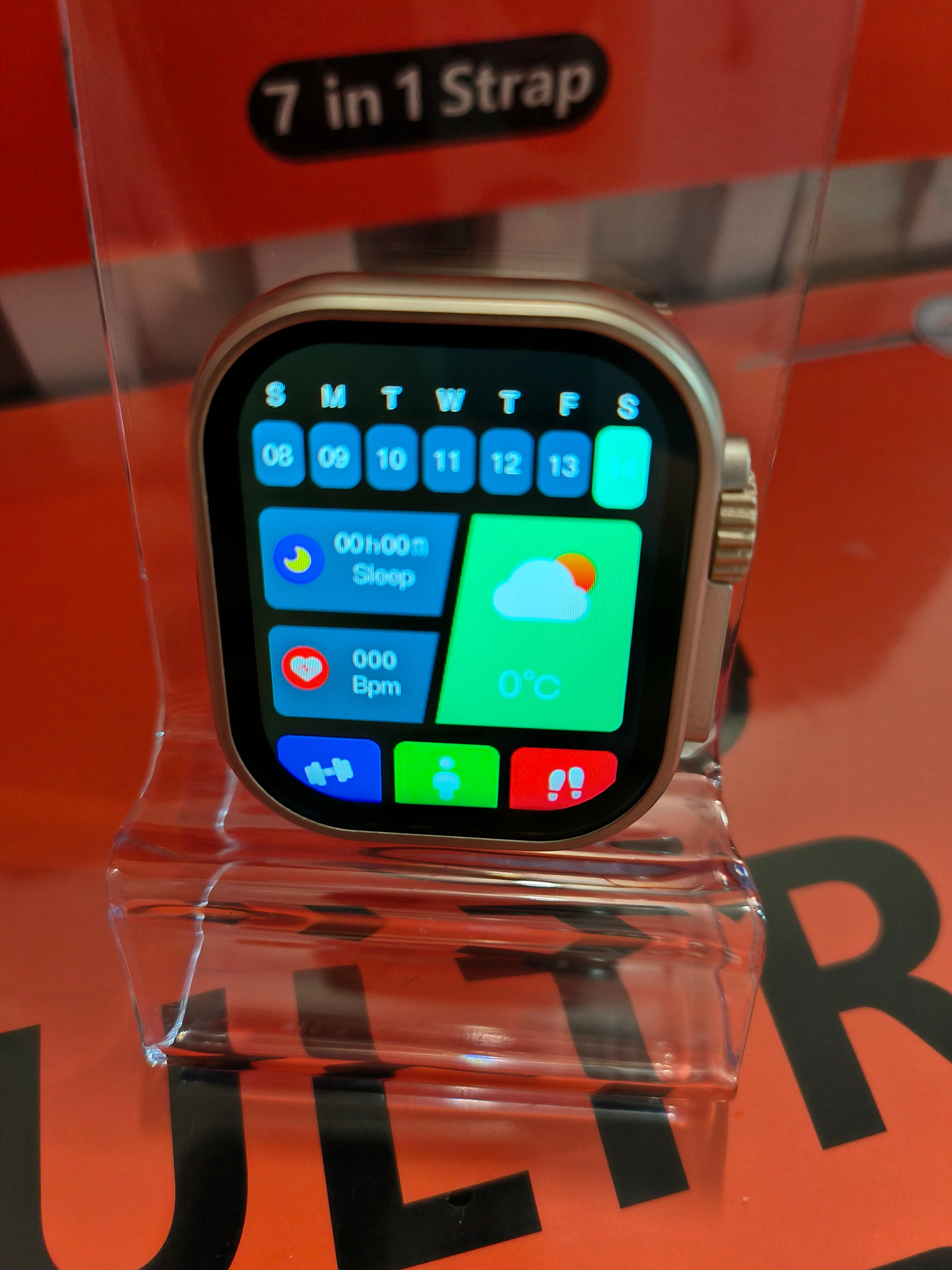 Smartwatch Ultra Geschenk Set 7 In 1 + Uhr & Wireless Ladegerät inkl. Bänder