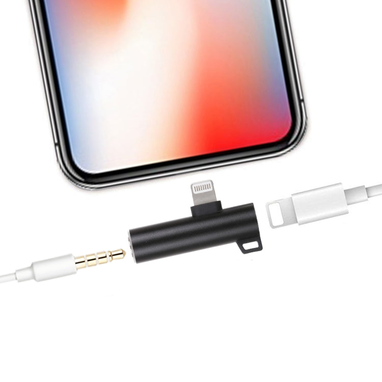2-in-1 8-polig + 3,5-mm- bis 8-poliger Stecker Ladeaudioadapter für iPhone