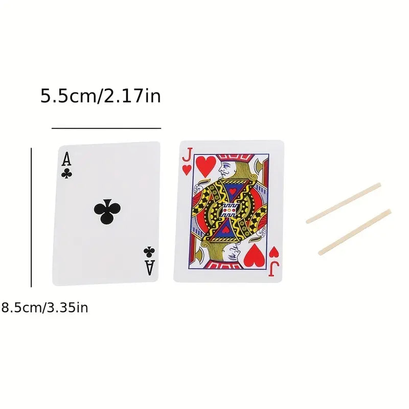 Jass Karten Trick - 2 Fliegende Stäbchen