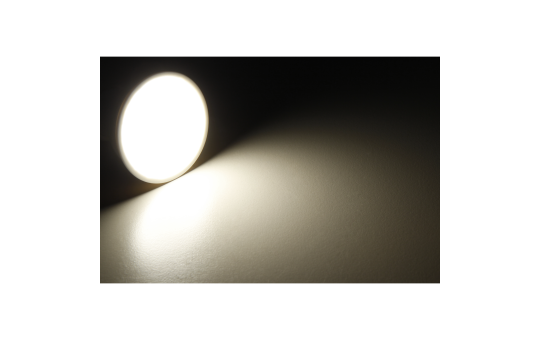 LED-STRAHLER MCSHINE "PV-70" GU10, 7W, 540LM, 120°, 3000K, WARMWEISS