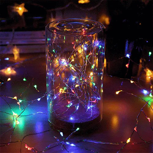 5m IP65 wasserdichtes silberblaues Lichtdrahtlicht