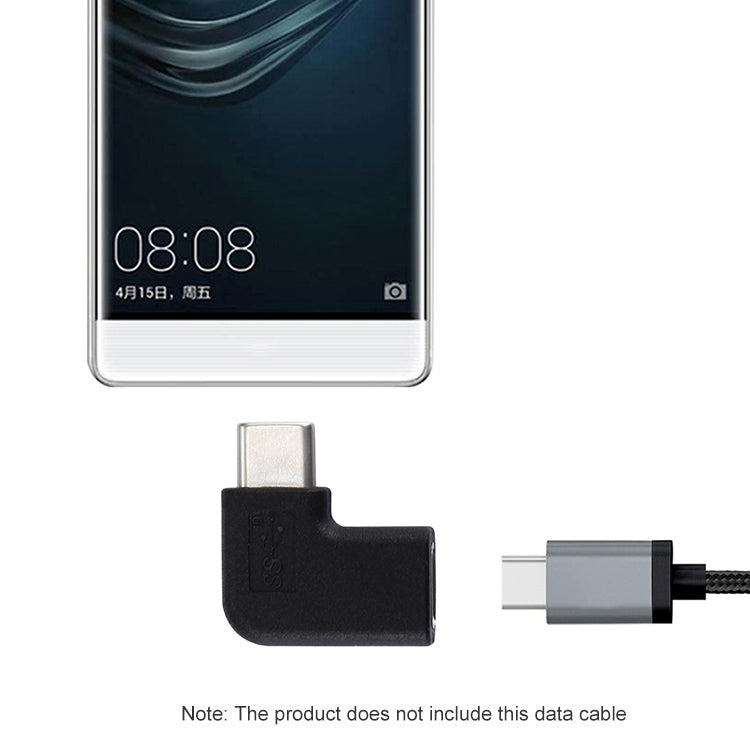 Winkel-USB-C / Typ-C-Buchse zu USB-C / Typ-C-Steckeradapter