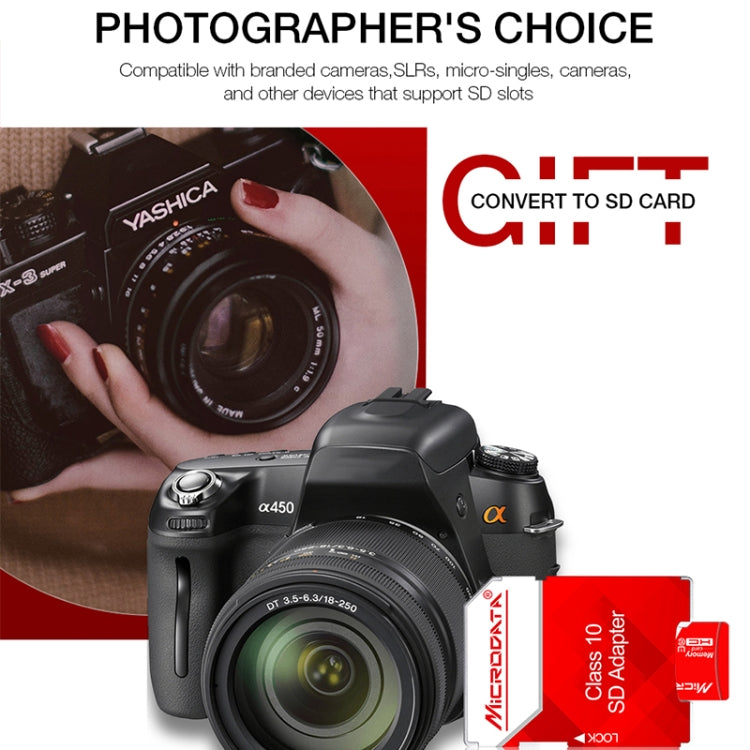 MICRODATA 256 GB Hochgeschwindigkeits-U3-TF-Speicherkarte (Micro SD) in Rot und Weiß