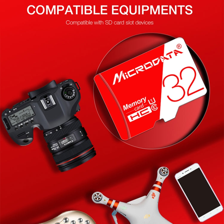 MICRODATA 256 GB Hochgeschwindigkeits-U3-TF-Speicherkarte (Micro SD) in Rot und Weiß