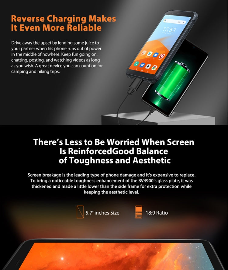 Blackview BV4900 Robustes Telefon, 3GB+32GB (gebraucht )