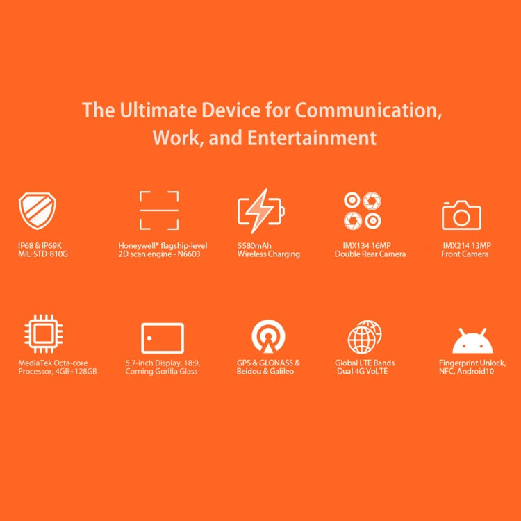 Blackview BV5100 Pro Rugged Phone mit Scannerfunktion, 4GB+128GB