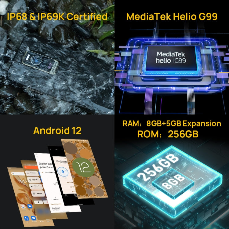 Ulefone Armor 17 Pro mit Nachtsicht, 108 MP Kamera, 8 GB + 256 GB