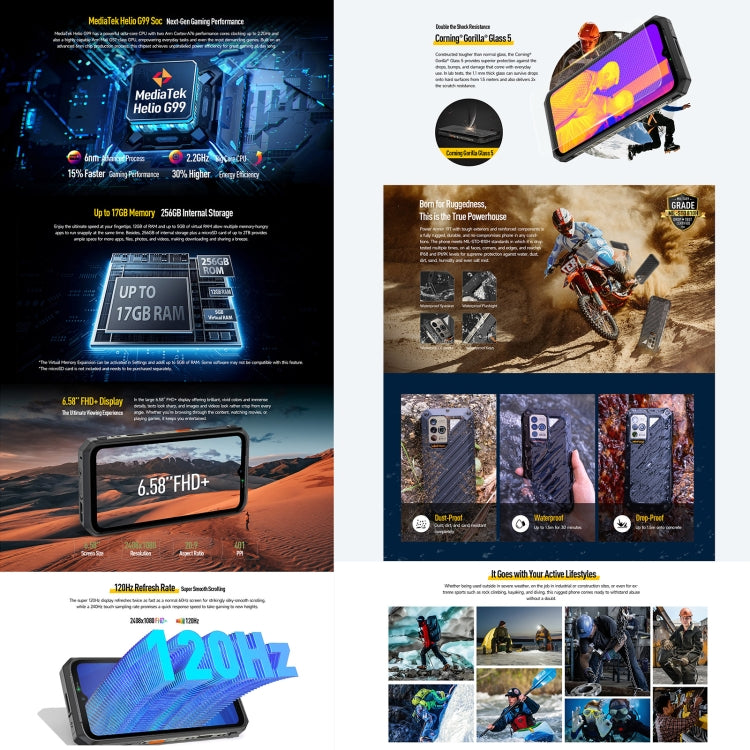 Ulefone Power Armor 19T, Wärmebildkamera, 108 MP Kamera, 12GB + 256GB