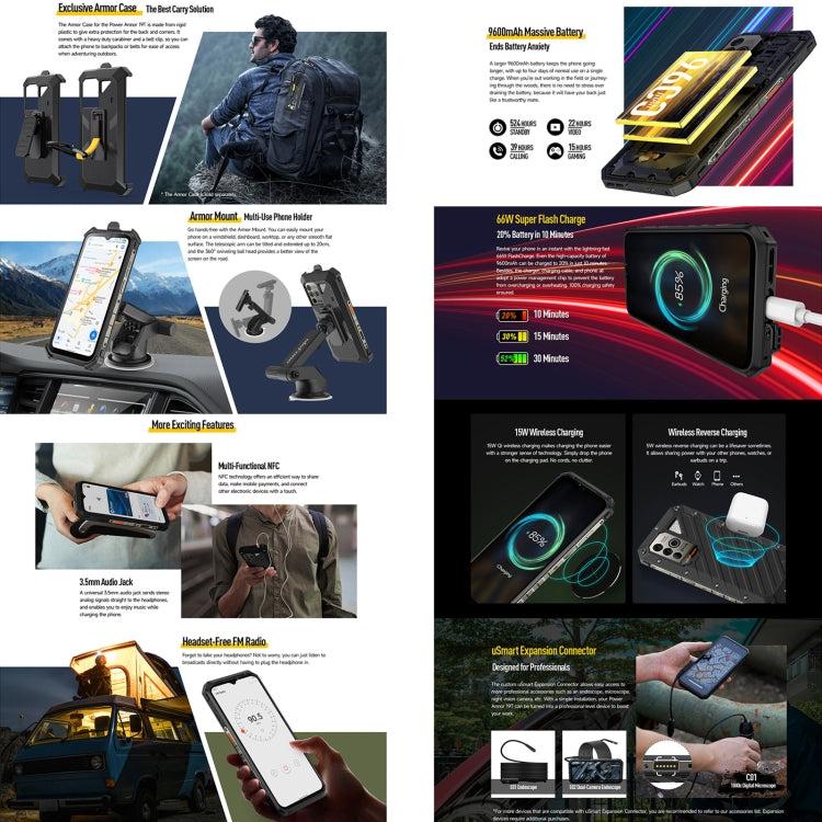 Ulefone Power Armor 19T, Wärmebildkamera, 108 MP Kamera, 12GB + 256GB