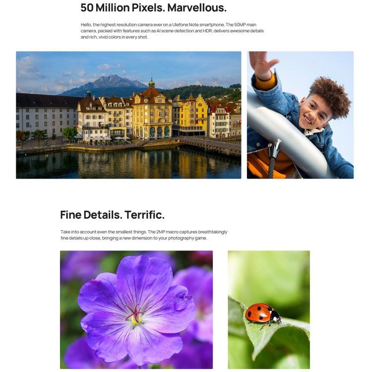 Ulefone Note 16 Pro, 8GB+128GB - Schwarz