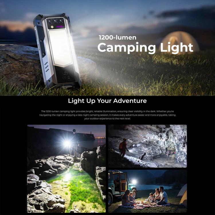 Oukitel WP100 TITAN 5G Projector Rugged Phone, 16GB+512GB, 200MP Camera, Fingerprint Identification, 6.8 inch Android 14 MediaTek Dimensity 7300 Octa Core, NFC, OTG, Network: 5G