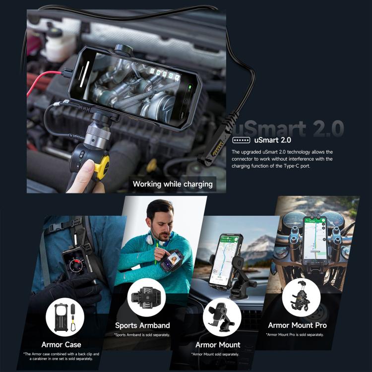Ulefone Armor 28 Pro Rugged Phone, 16GB+512GB, Night Vision, 10600mAh, Android 15, 5G, NFC