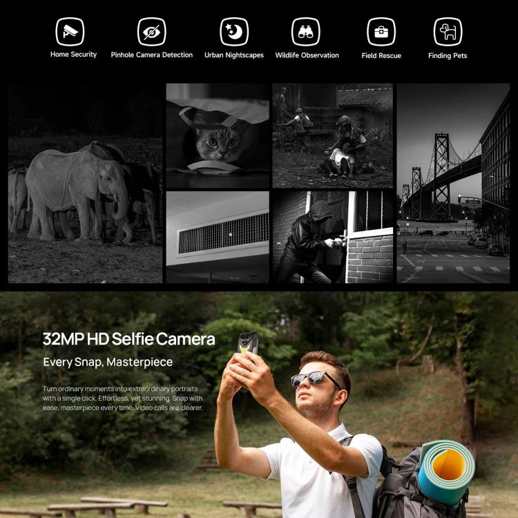 Ulefone Armor 34 Pro, 16GB+512GB, Night Vision, IP68/IP69K 6.95 inch Android 15