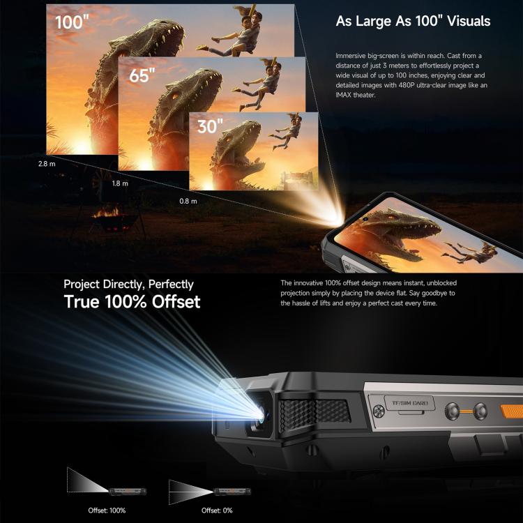 Ulefone Armor 34 Pro, 16GB+512GB, Night Vision, IP68/IP69K 6.95 inch Android 15