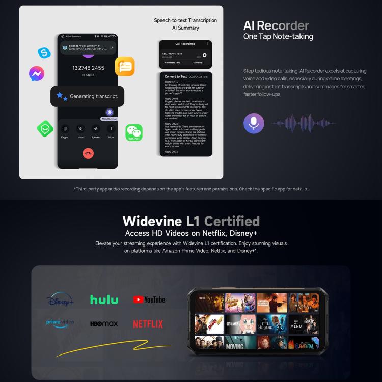 Ulefone Armor X16, 6GB+128GB, Night Vision, IP68/IP69K Rugged Phone, 6.56 inch Android 15 MediaTek Helio G91 Octa Core, Network: 4G, NFC, OTG