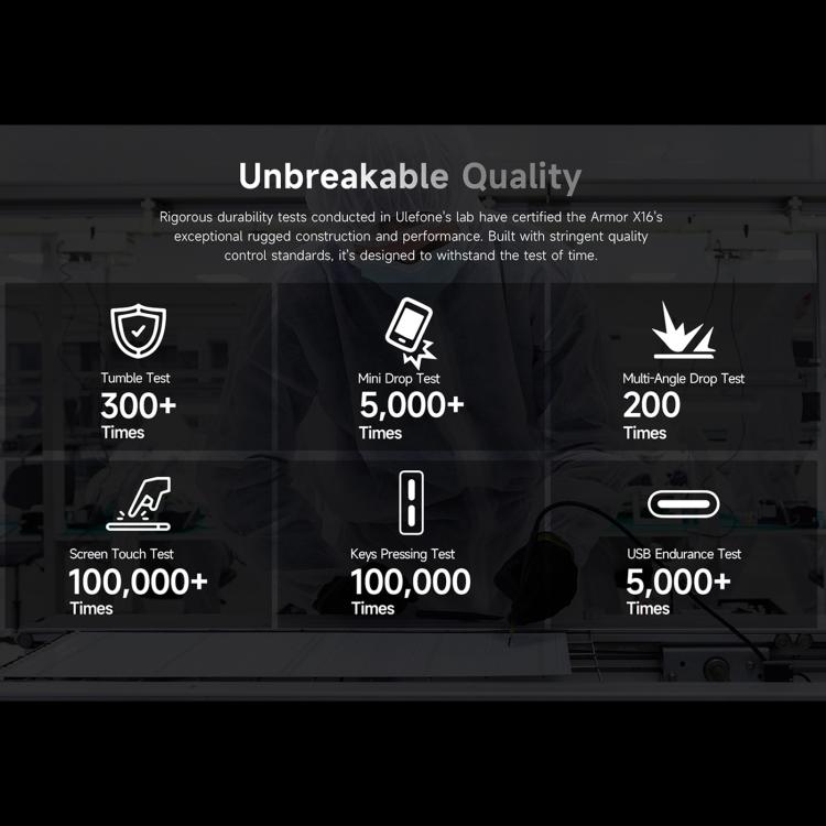 Ulefone Armor X16, 6GB+128GB, Night Vision, IP68/IP69K Rugged Phone, 6.56 inch Android 15 MediaTek Helio G91 Octa Core, Network: 4G, NFC, OTG