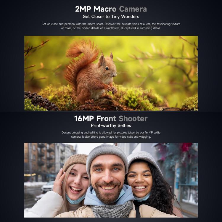 Ulefone Armor X16, 6GB+128GB, Night Vision, IP68/IP69K Rugged Phone, 6.56 inch Android 15 MediaTek Helio G91 Octa Core, Network: 4G, NFC, OTG