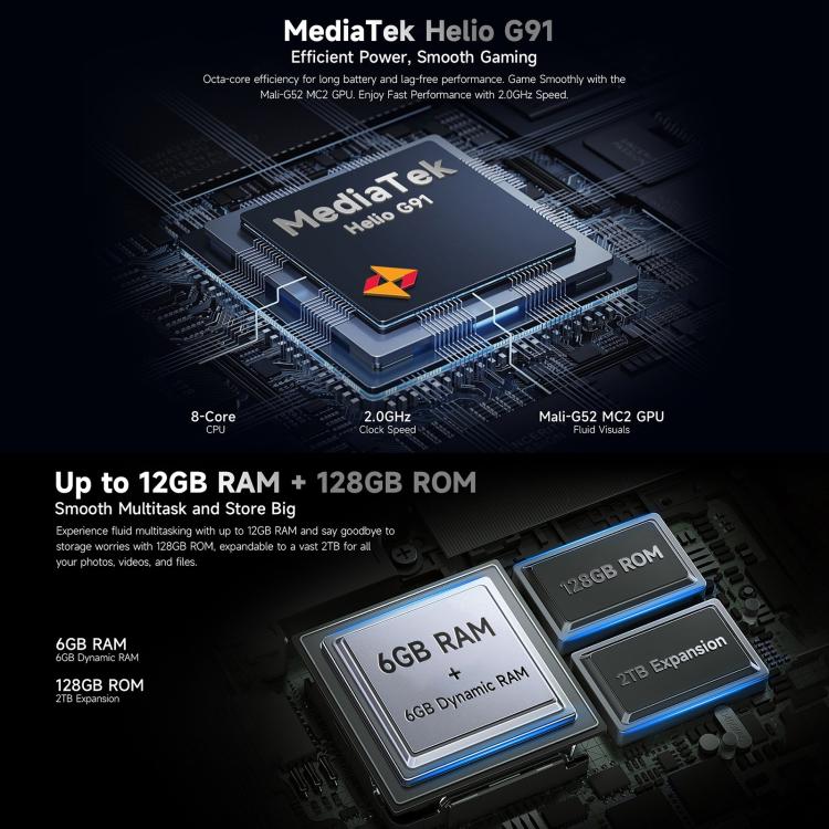 Ulefone Armor X16, 6GB+128GB, Night Vision, IP68/IP69K Rugged Phone, 6.56 inch Android 15 MediaTek Helio G91 Octa Core, Network: 4G, NFC, OTG