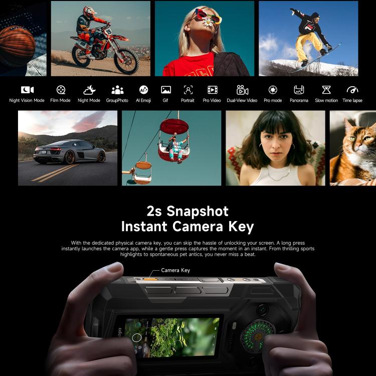 Ulefone Armor 33 Pro 16GB+512GB, Night Vision, 6.95 inch + 3.4 inch Dual Screen