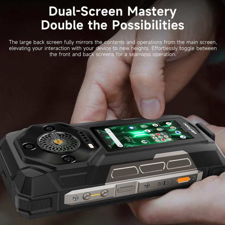 Ulefone Armor 33 Pro 16GB+512GB, Night Vision, 6.95 inch + 3.4 inch Dual Screen