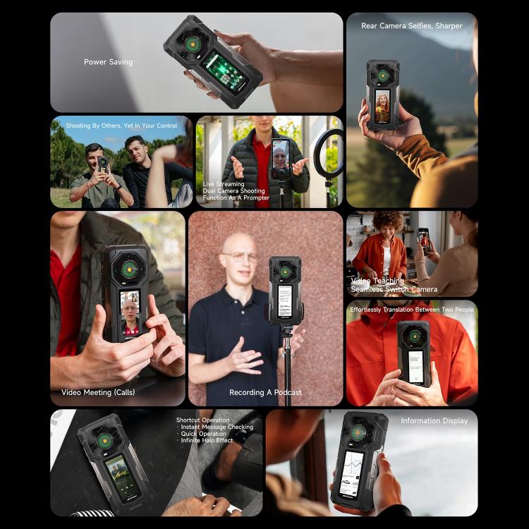 Ulefone Armor 33 Pro 16GB+512GB, Night Vision, 6.95 inch + 3.4 inch Dual Screen