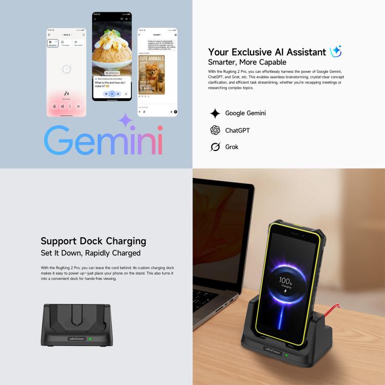 Ulefone RugKing 2 Pro, 4GB+128GB, IP68/IP69K, 5.45" Android 15 Unisoc T7250 Octa Core