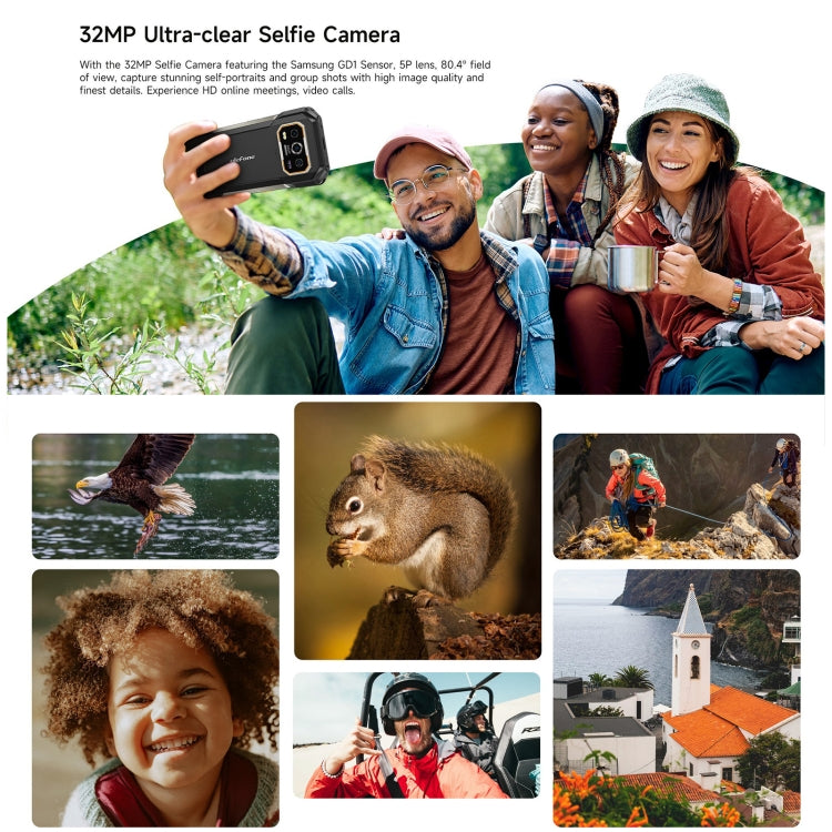 Robustes Ulefone Armor 27 Pro-Telefon, 12 GB + 256 GB, Nachtsicht, 10600 mAh, 6,78 Zoll Android 14 MediaTek Dimensity 6300 Octa Core, Netzwerk: 5G, NFC